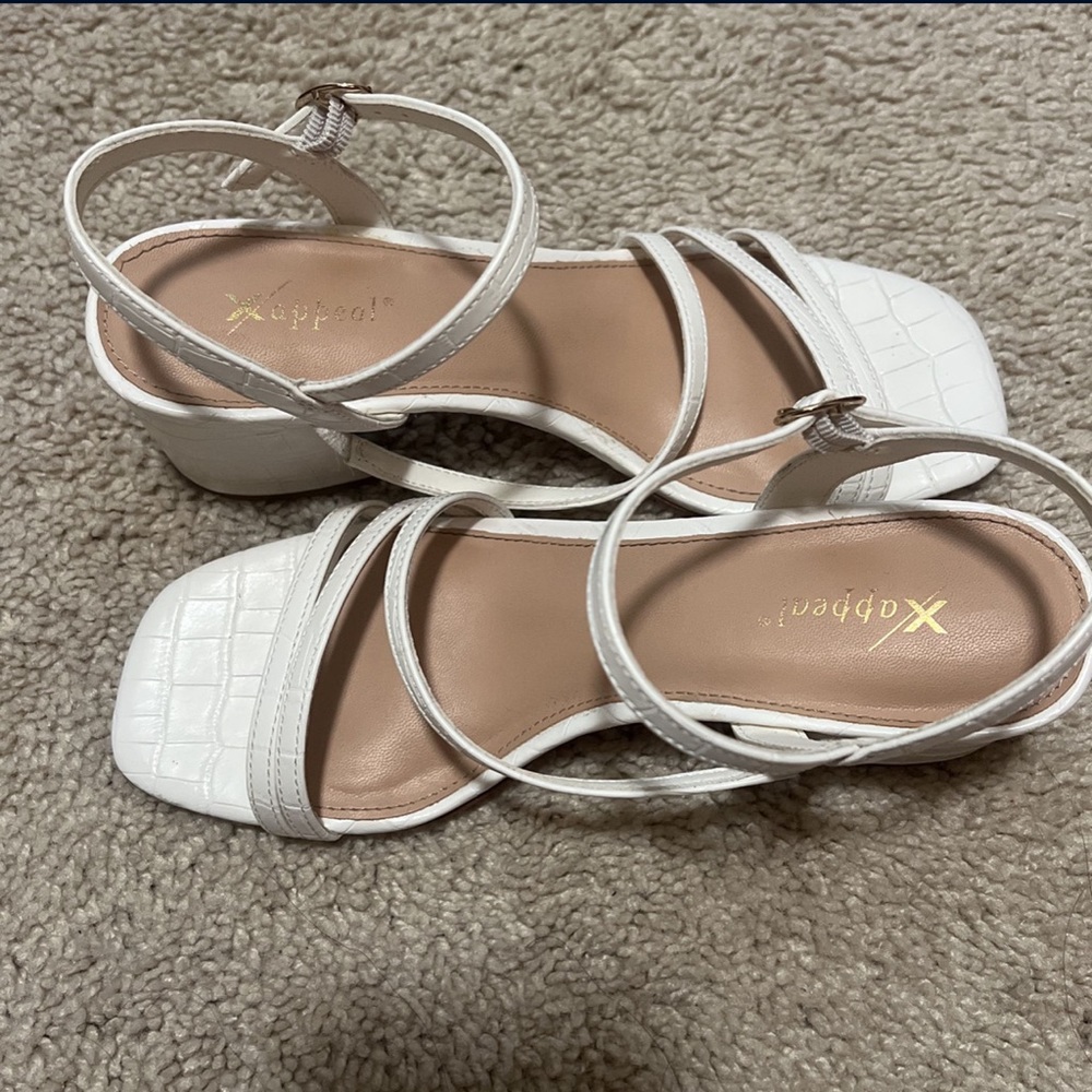 White short heels